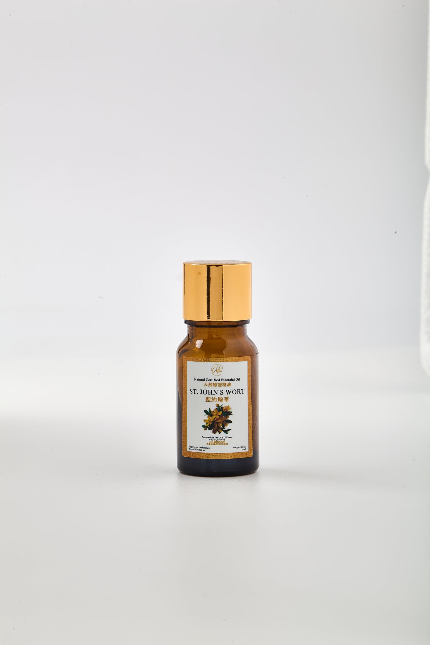 Calm Candles Essential St. John’s Wort Oil 10ml – Natural Certified Hypericum Oil for Skin Repair, Scars & Deep Healing
