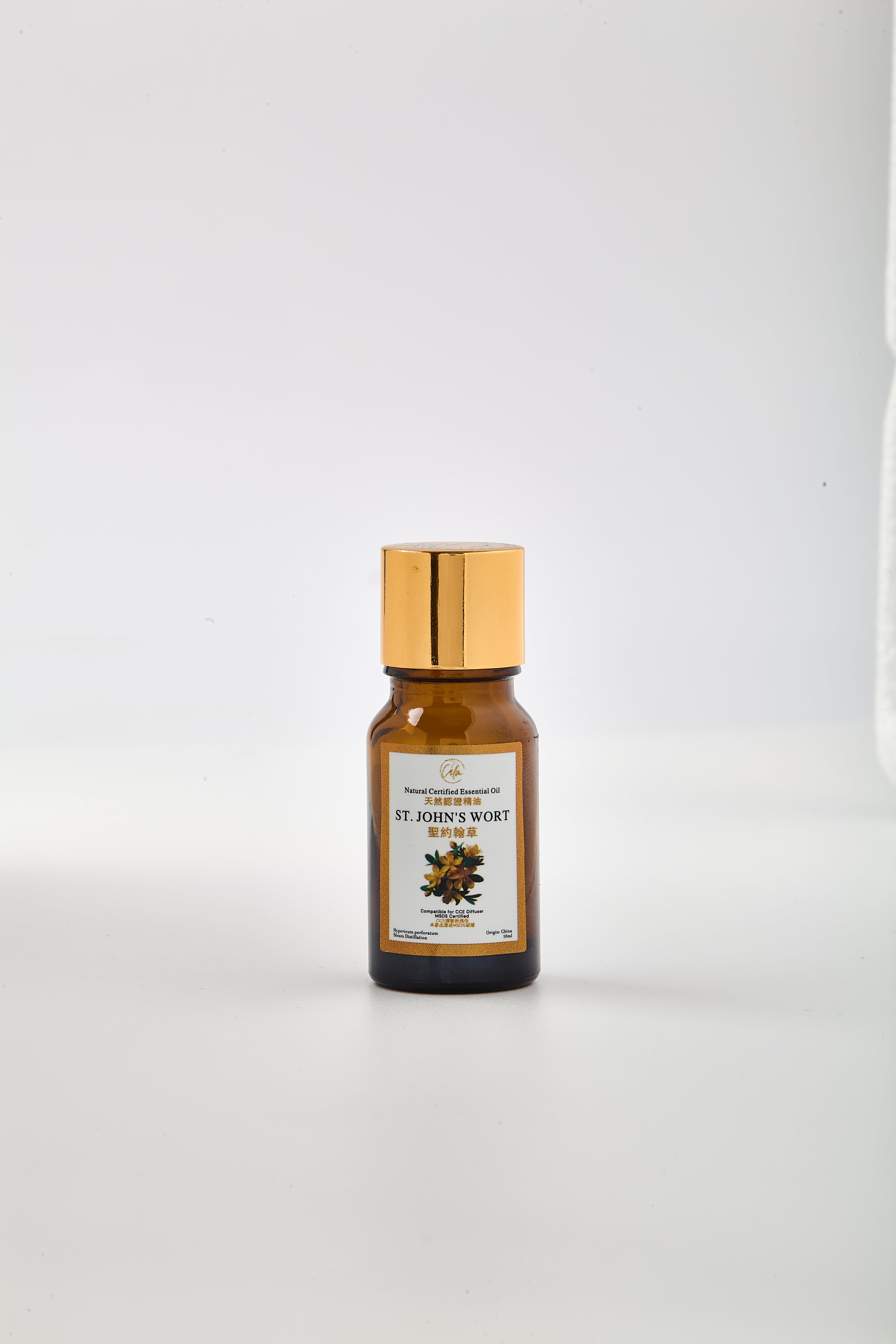 Calm Candles Essential St. John’s Wort Oil 10ml – Natural Certified Hypericum Oil for Skin Repair, Scars & Deep Healing