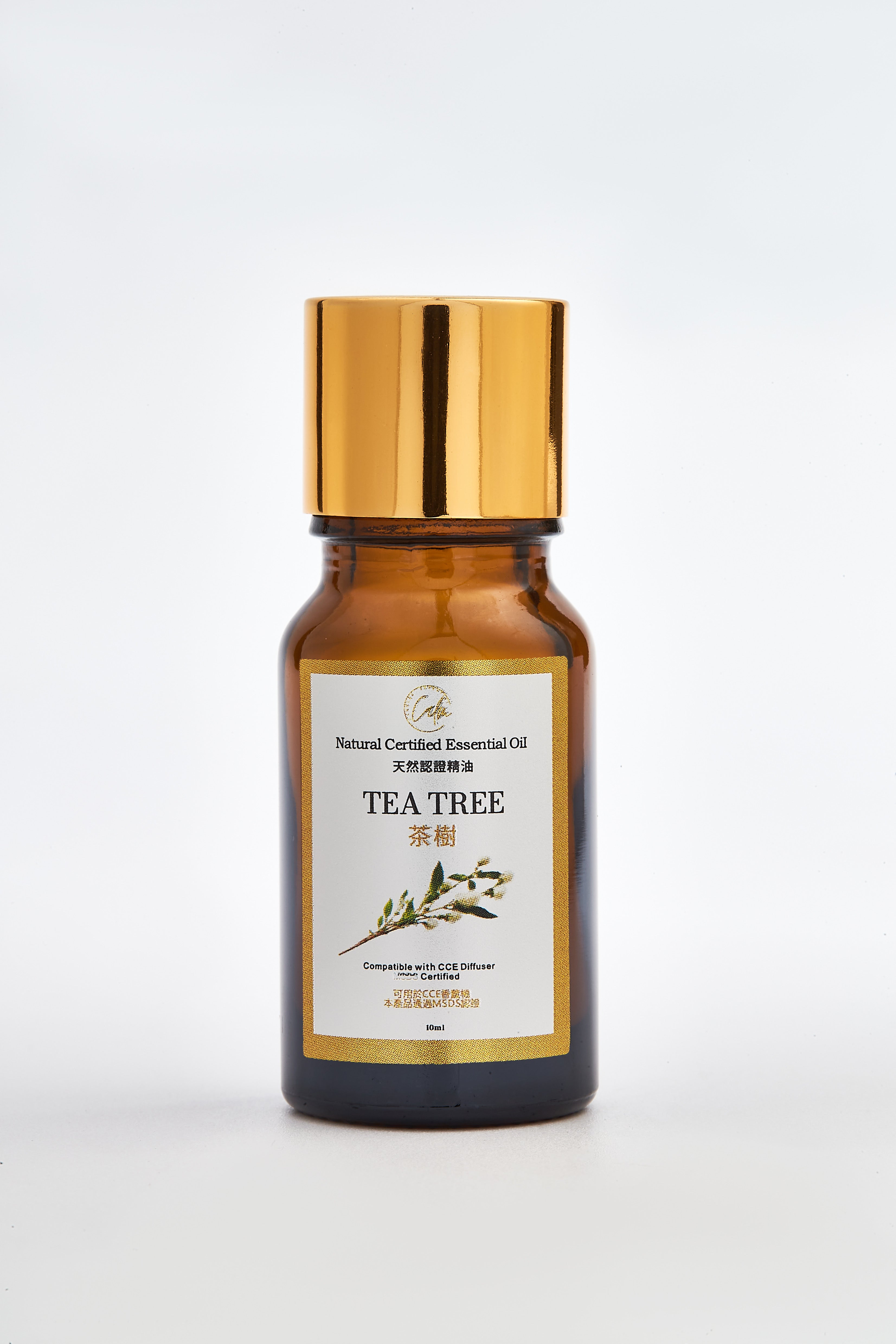 Calm Candles Essential – Teebaumöl (Melaleuca) 100 % rein, IFRA-zertifiziert biologisch, unverdünnt, natürliche Aromatherapie, therapeutische Qualität (10 ml)