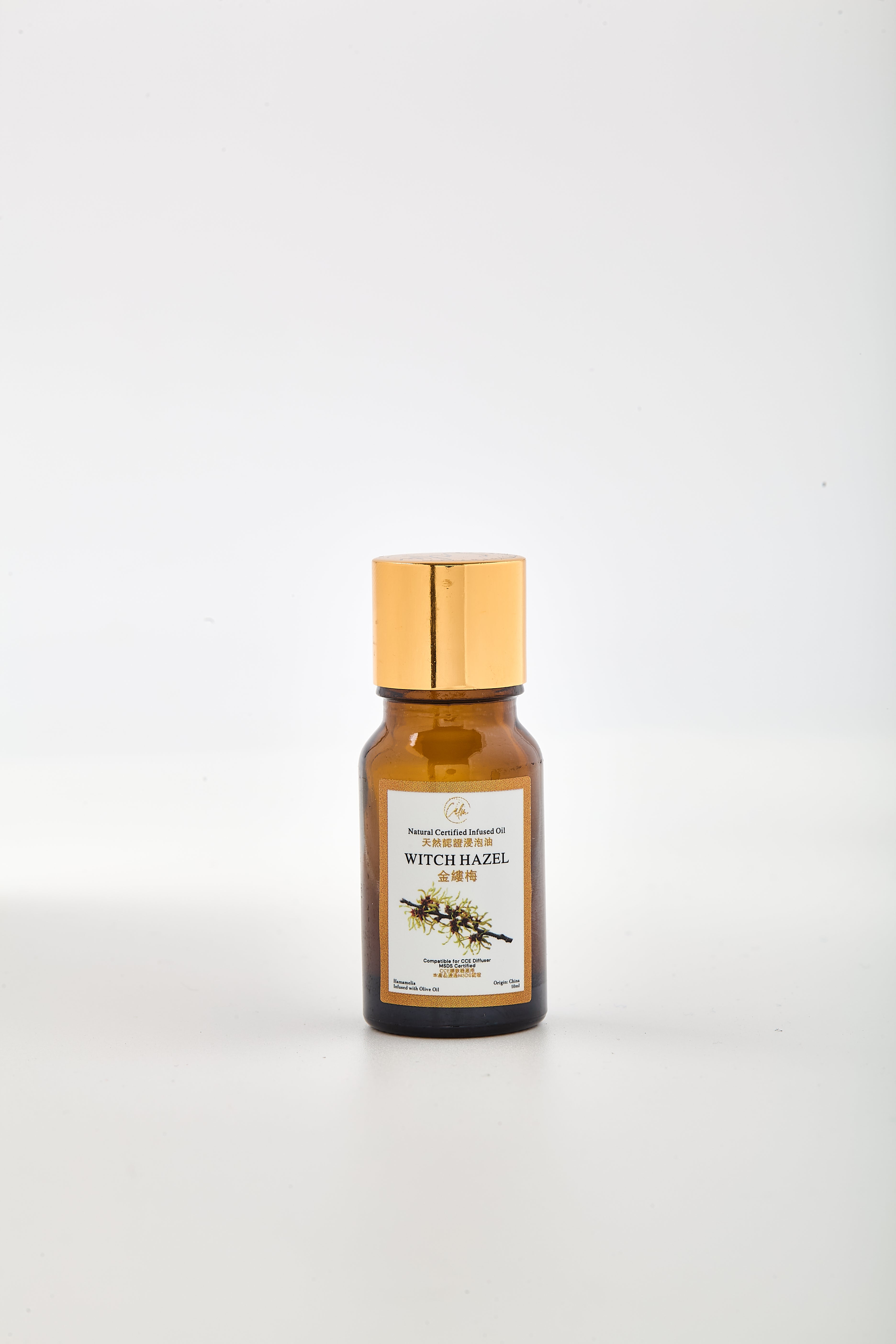 Witch Hazel Oil 10ml – Natural Astringent for Skin Tightening, Pore Minimizing & Acne Relief | Calm Candles Essential Premium Botanical Oil