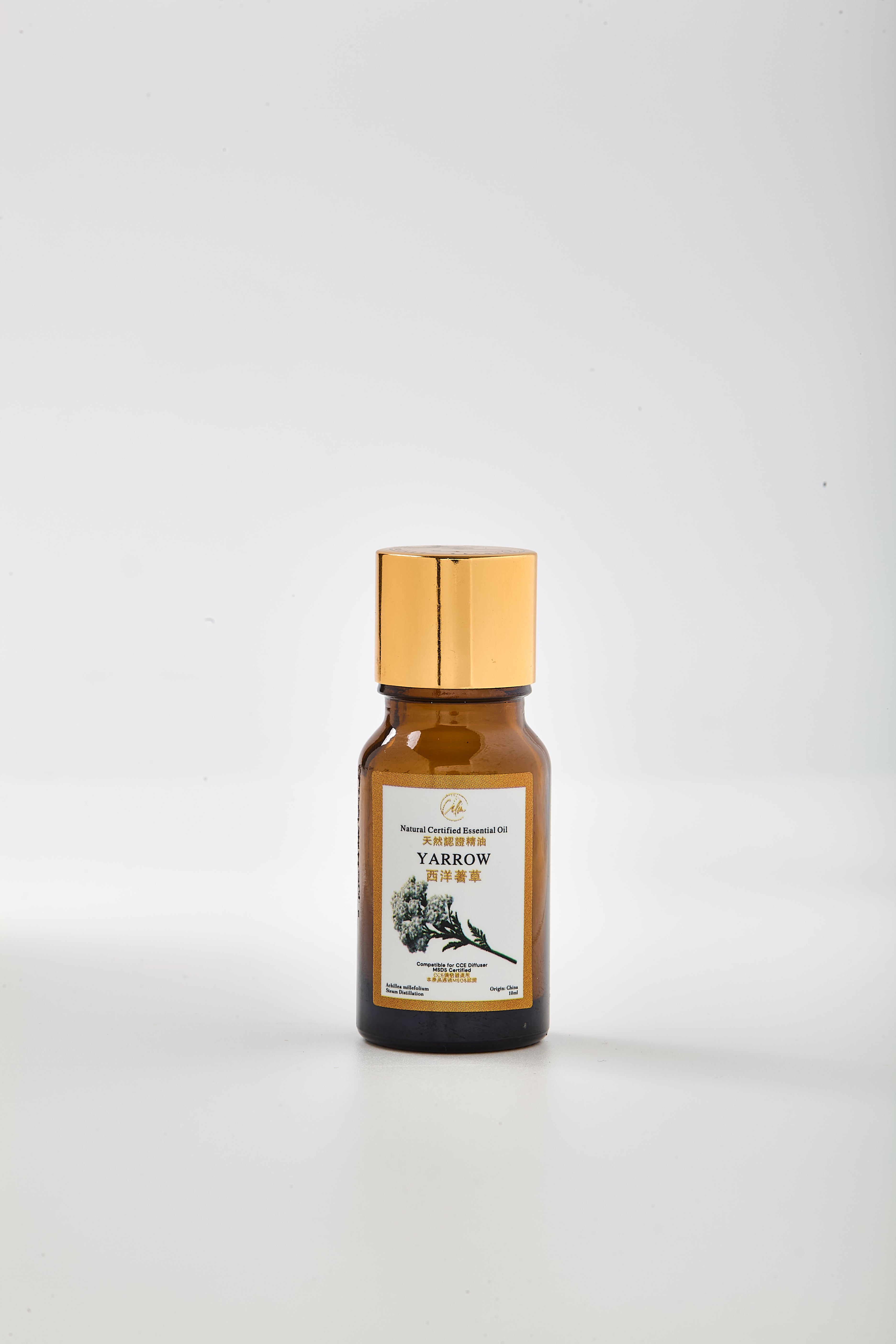 Calm Candles Essential Yarrow Oil (10ml) – 100% Pure Natural Yarrow Essential Oil for Skin Healing, Anti-Inflammatory Care & Relaxation | Premium Botanical Extract
