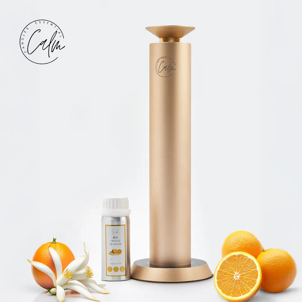 Calm Candles Essential Aroma Diffuser Mini Studio Pro: Kabelloser Diffusor ohne Wasser mit kostenlosem 100ml Duftöl – Typ C (10.000 mAh)
