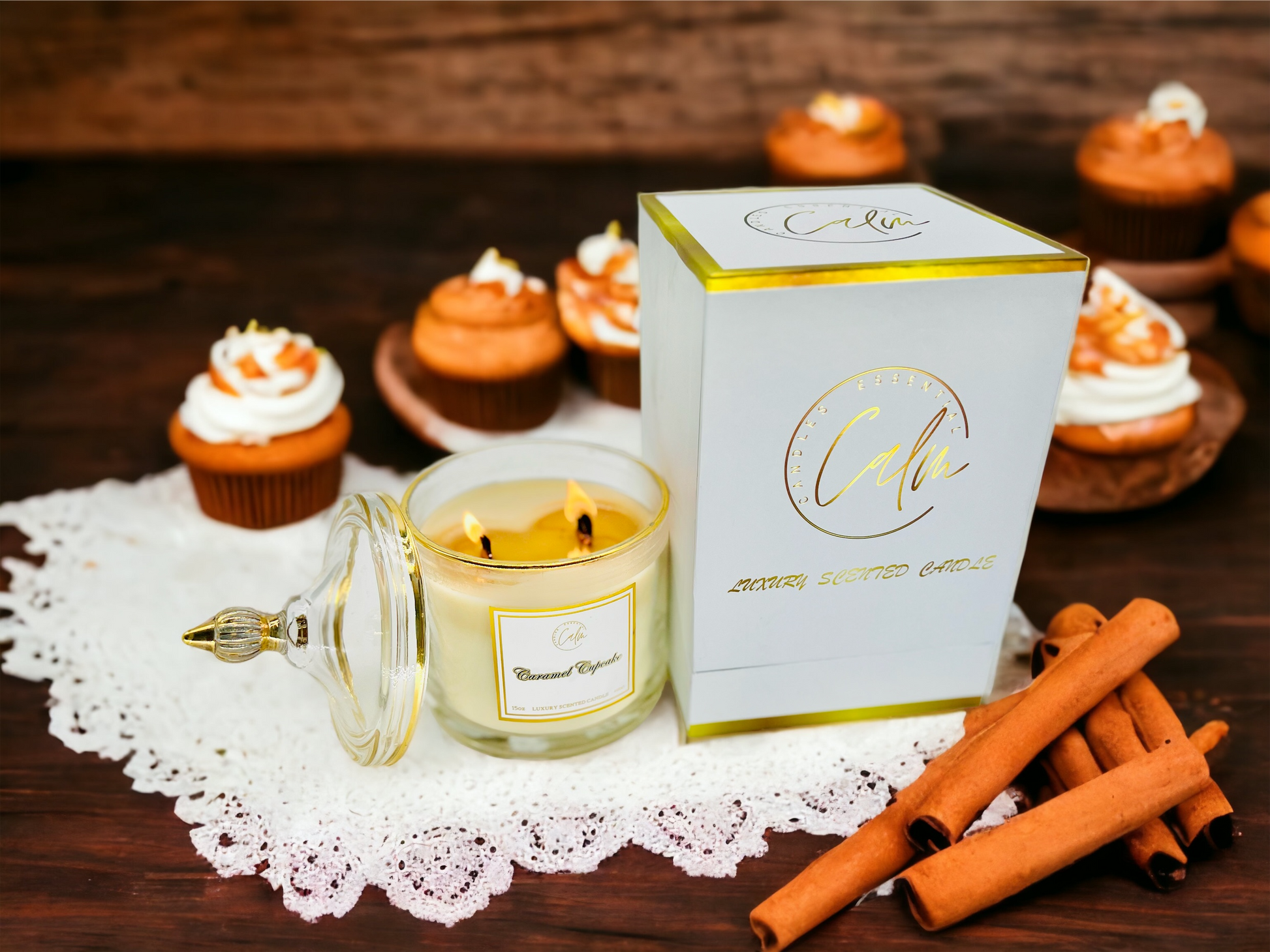 Sea Salt Caramel Candle | Caramel Candles | Calm Candles Essential