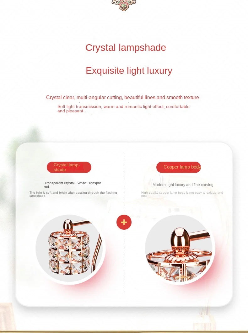 Calm Candles Essential -  Electric Crystal Candle Wax Lamp Warmer, Housewarming for Mom, Dimmable Candle Lamp Compatible with Jar Candles, Candle Holder for Home Decor Aesthetic