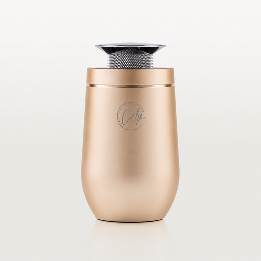 Calm Candles Essential | 10ml Cordless  Touch Screen Professional Grade Diffuser Waterless Rechargeable Portable Mini Essential Oil Car Aroma Diffuser without oil (2000mah,Gold)