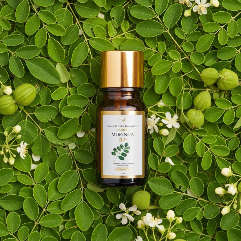Calm Candles Essential – Certified Moringa Oil 10ml | Nourishing Botanical Extract for Skin Hydration, Healing & Wellness | 100% Natural, Diffuser-Ready