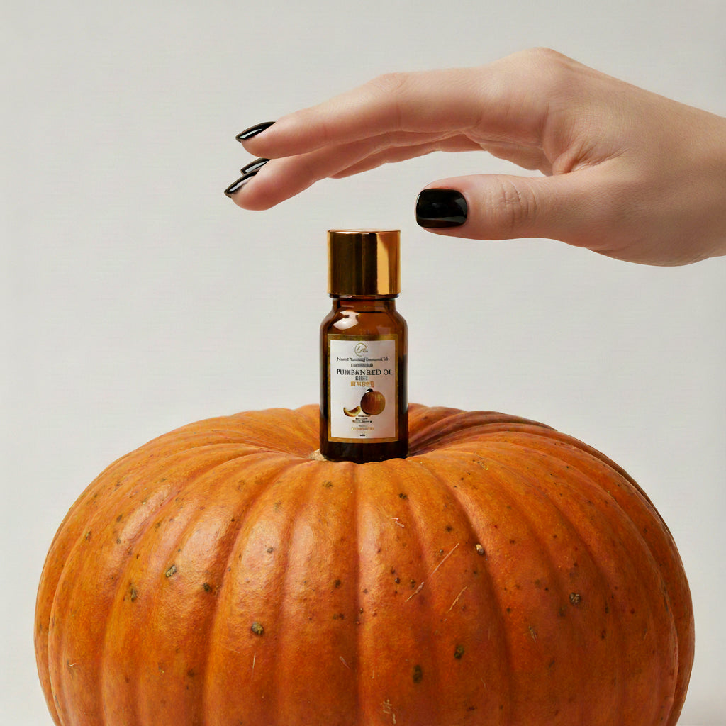 Calm Candles Essential - Pumpkin Seed Oil Certified Organic, Undiluted, Natural Essential Oil - Nourishing, Rejuvenating & Healing Aromatherapy - Enhance Skin Health & Overall Well-Being - 10ml