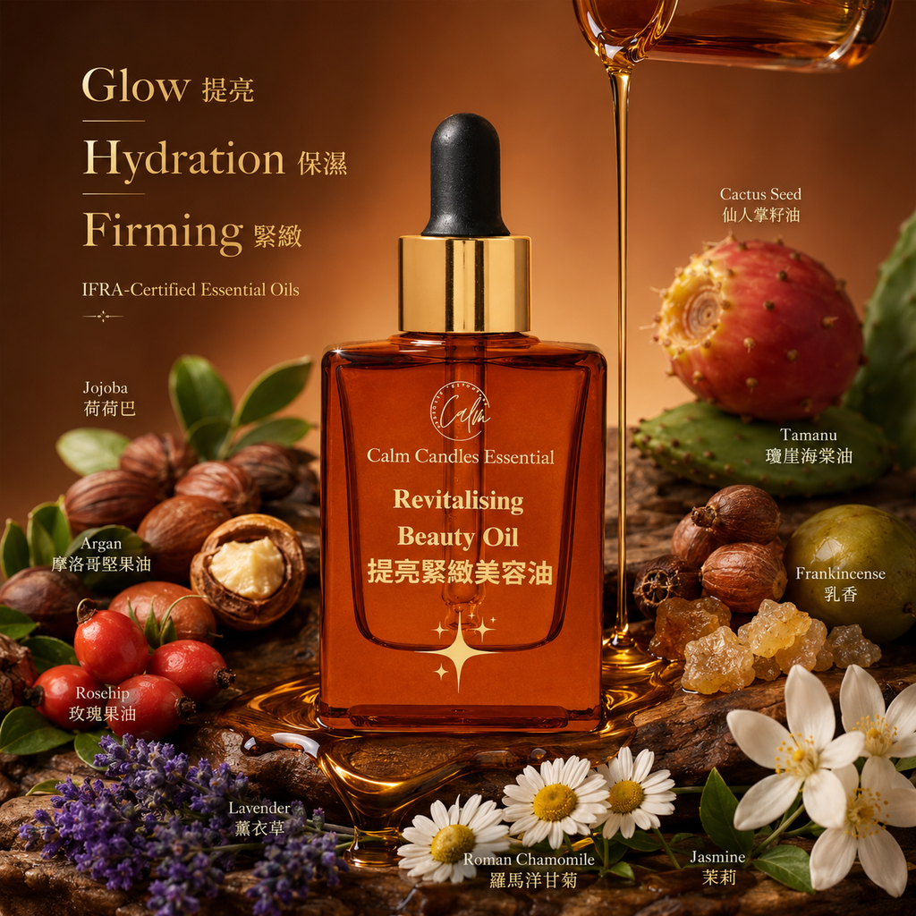 Revitalising Beauty Face Oil for Glow, Firming, Hydration & Radiant Skin — 30 ml IFRA-Certified Oil Blend