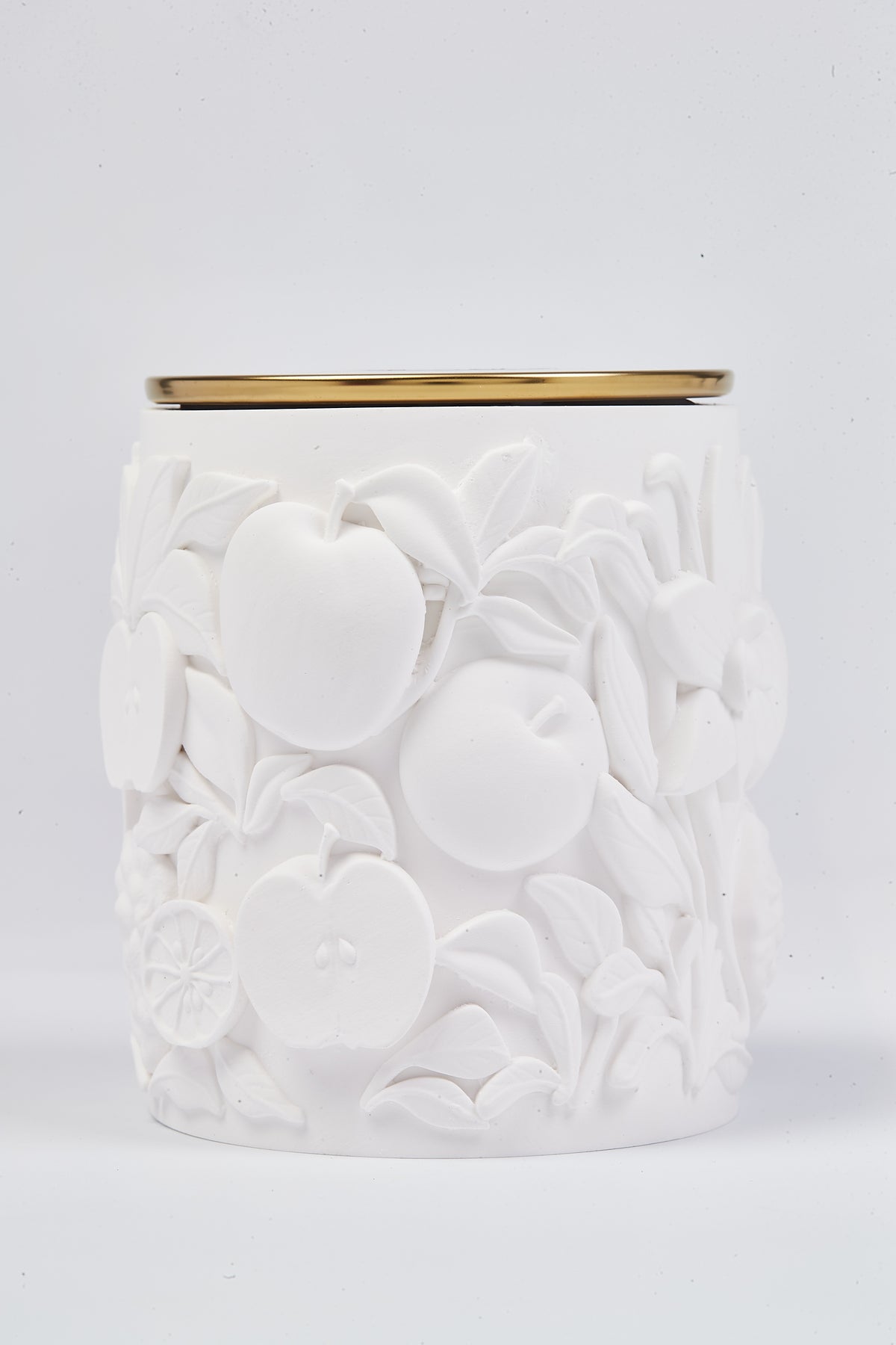 Fairylola Porcelain Scented Beeswax Luxury Candle – 8oz Grapefruit Botanical Vegan Candle with Wood Wick | Calm Candles Essential