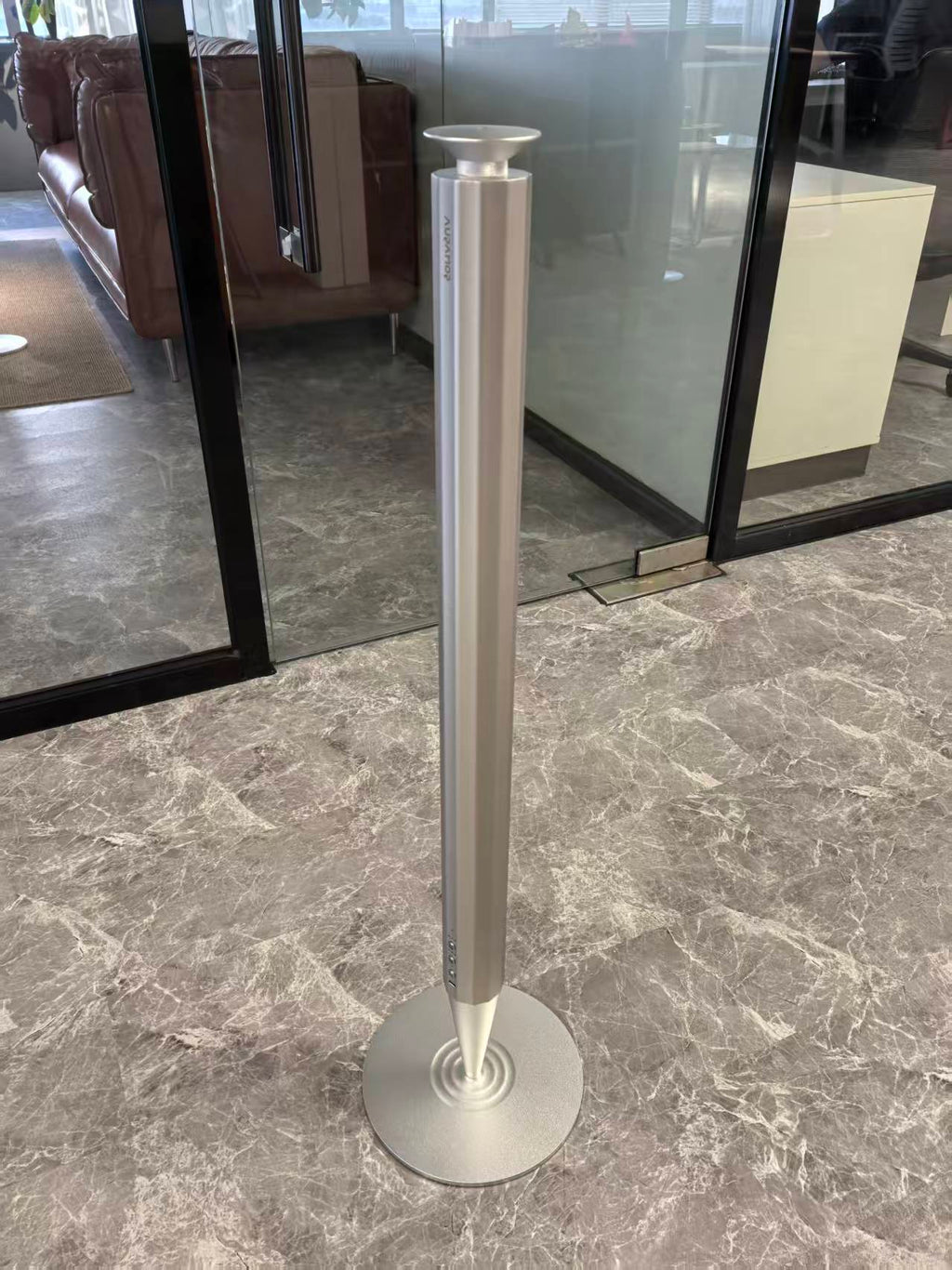 Calm Space 1000 - Free Fragrance & Stand (Industrial) Large Area Waterless Essential Oil Diffuser, Cordless Rechargeable Diffuser, Smart Bluetooth Diffuser, Luxury Wireless Aromatherapy Diffusers for Home, Office & Hotels, Champagne Gold- 10000 mah