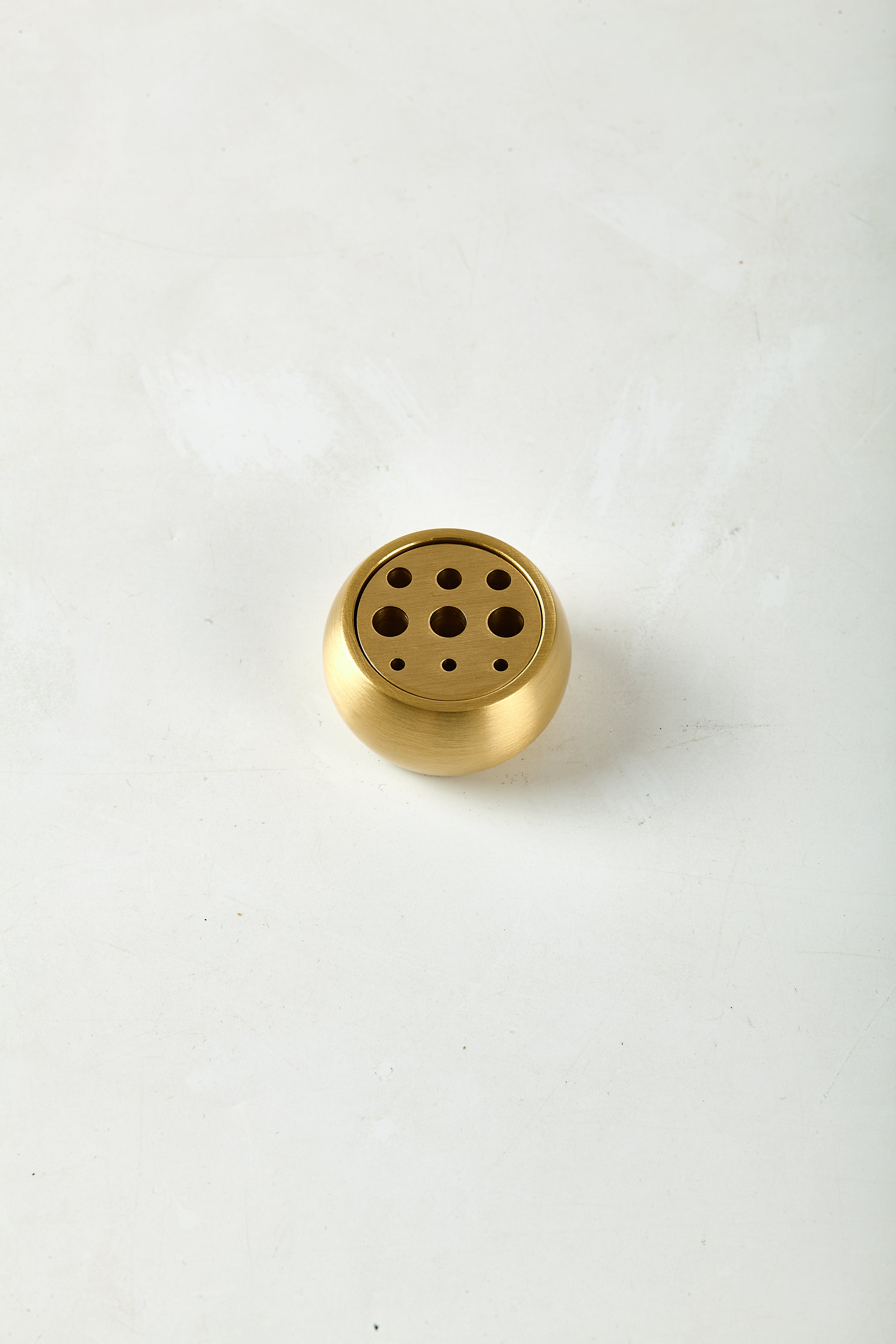 Calm Candles Essential | Hand-Forged Solid Brass Incense Tray & Globe Holder Collection
