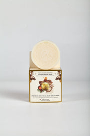 Calm Candles Essential Sandalwood Brightening Face & Body Soap — 150g | Vitamin B3 + Vitamin C Derivative | Made in Japan