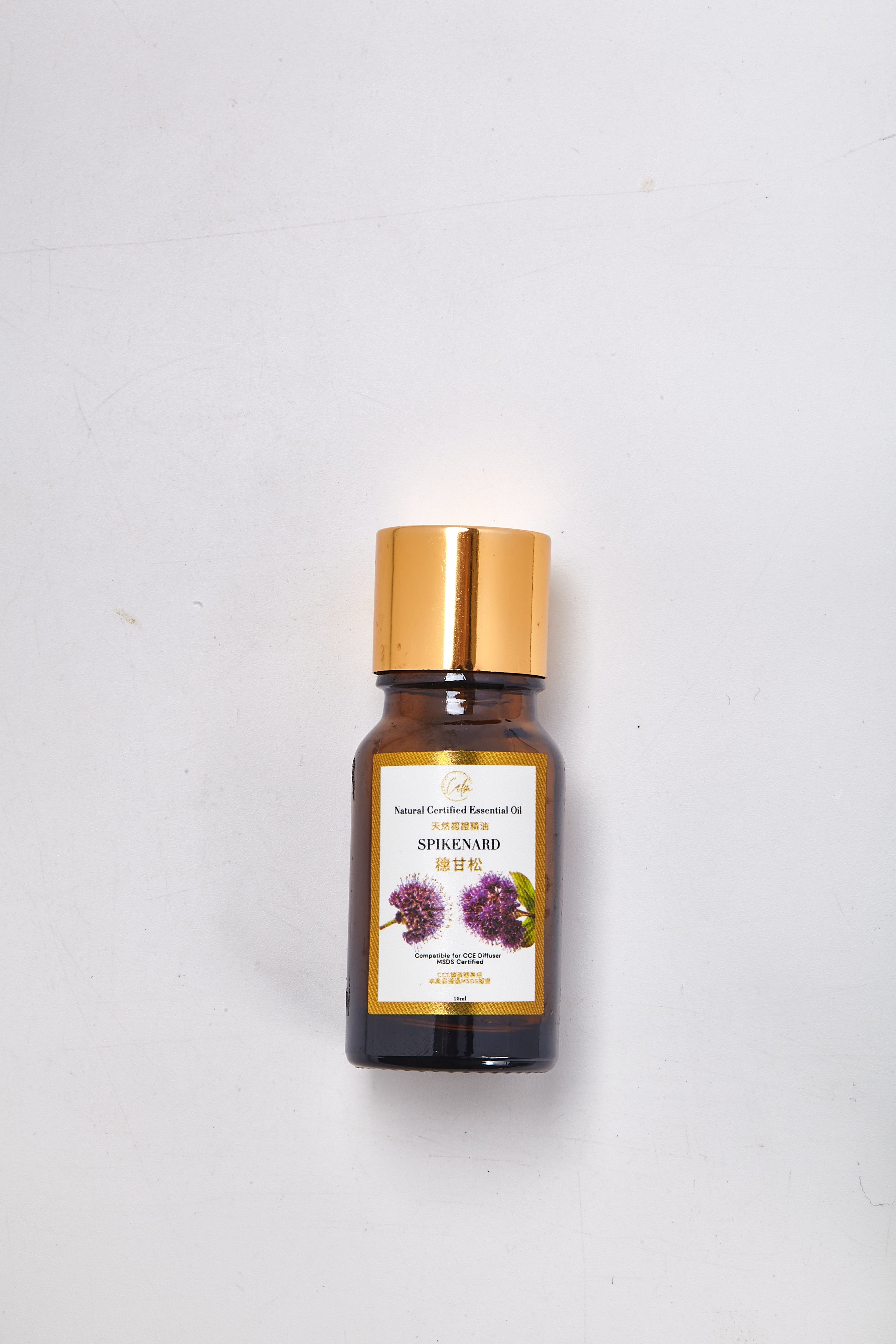 Calm Candles Essential – Spikenard Certified Organic, Undiluted, Natural Essential Oil – Grounding, Calming & Restorative Aromatherapy |  Promote Deep Relaxation, Emotional Balance & Skin Wellness – 10ml