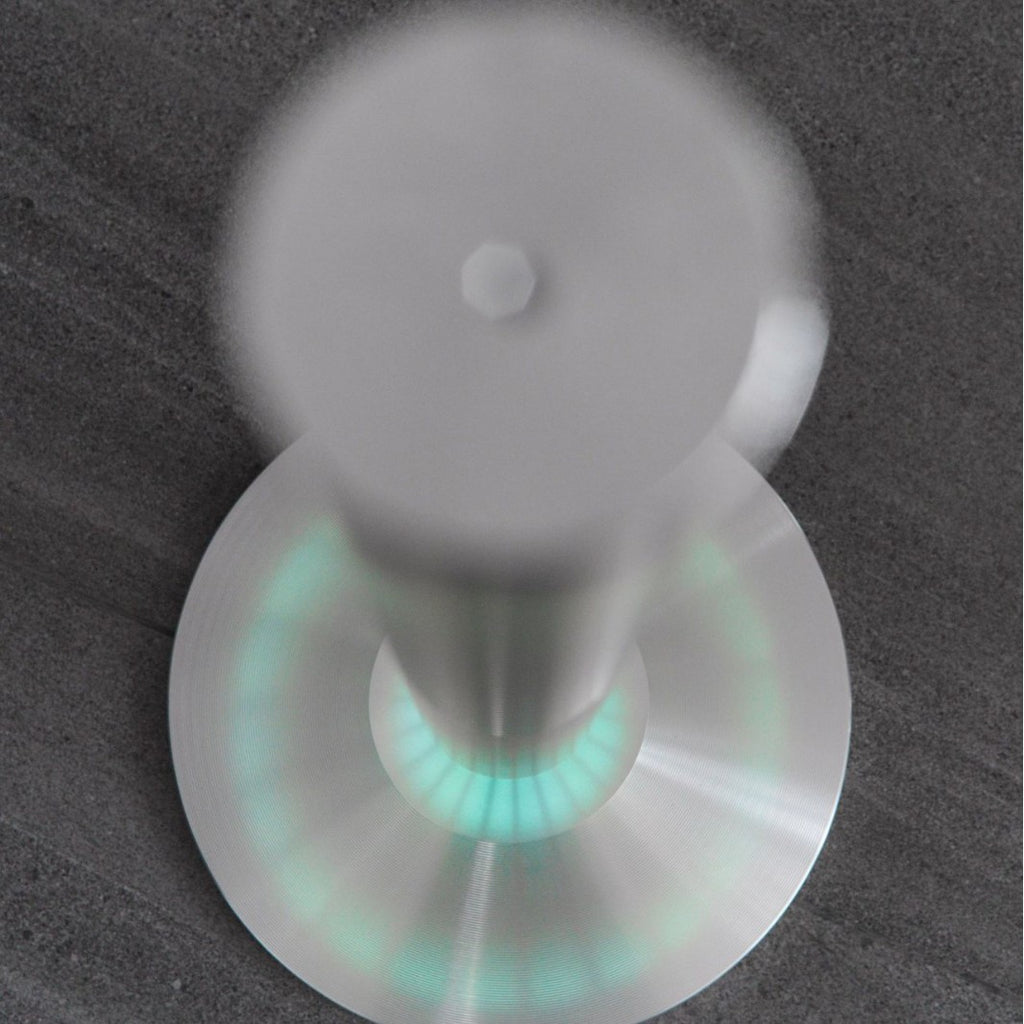 Calm Space 2000 - Free Fragrance & Stand LED Base(Industrial) Large Area Waterless Essential Oil Diffuser, Cordless Rechargeable Diffuser, Smart Bluetooth Diffuser, Luxury Wireless Aromatherapy Diffusers for Home, Office & Hotels, Champagne Gold- 20000mah