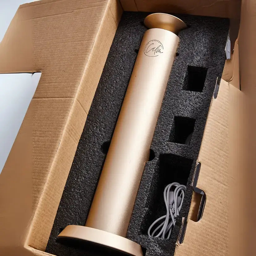 Calm Candles Essential Aroma Diffuser Mini Studio Pro: Red Dot Award-Winning Waterless Air Cordless Diffuser with Free 100ml Fragrance Oil - Type C (10,000 mah)